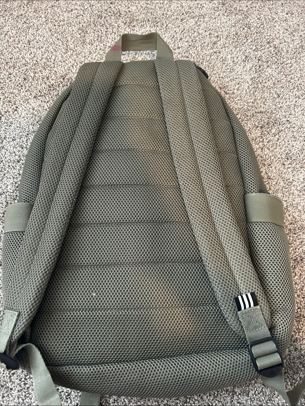 adidas Olive Mesh Backpack - Picture 4 of 5